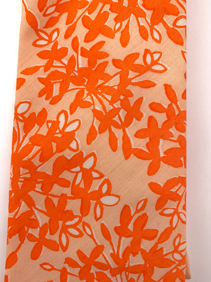Lilly Pulitzer 1970's Men's Stuff Orange Floral Tie