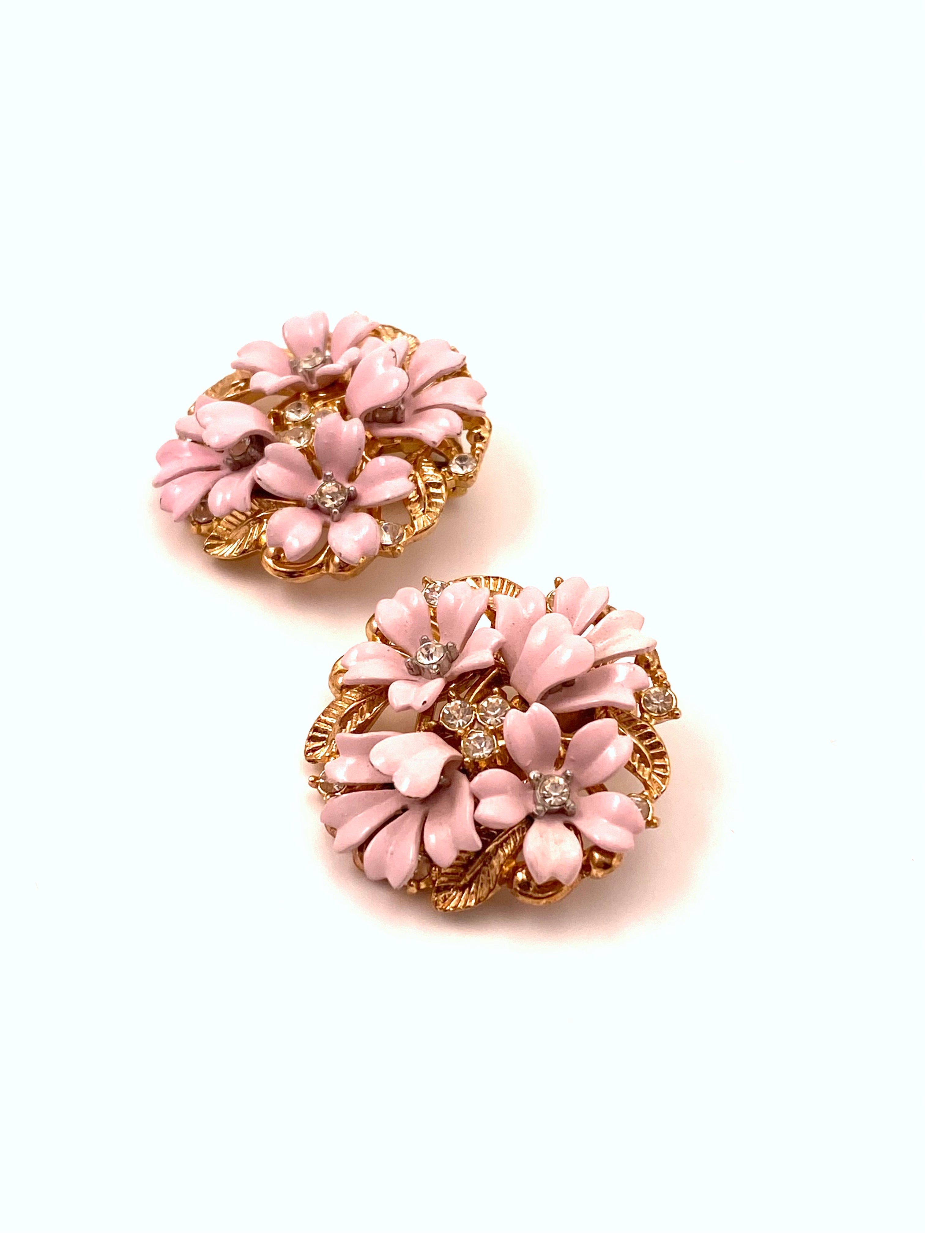 Flower Clip on Earrings