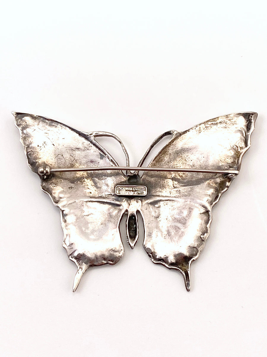 1940s Cini Butterfly Brooch Sterling Silver