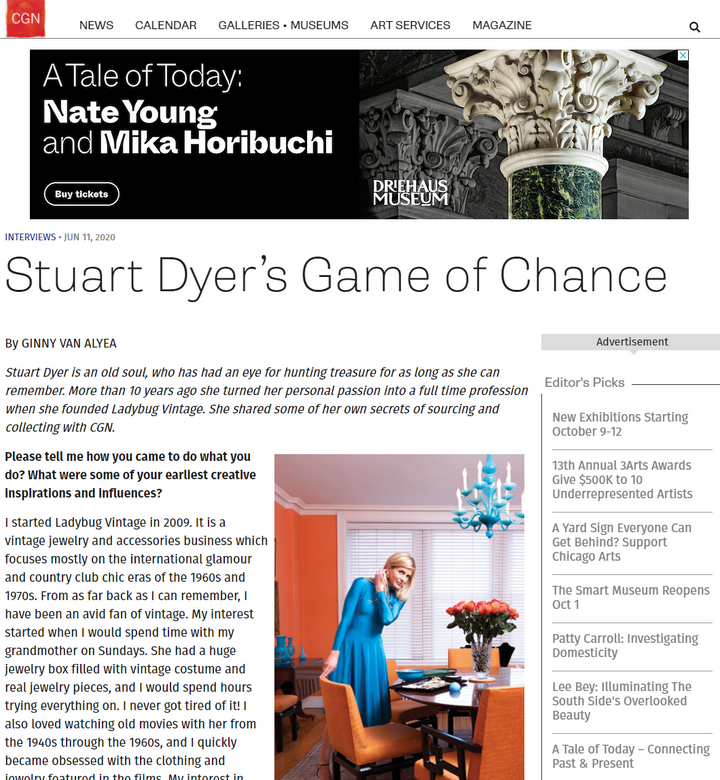 STUART DYER PREPARES FOR THE OPENING OF THE CHICAGO ANTIQUES SHOW IN C ...