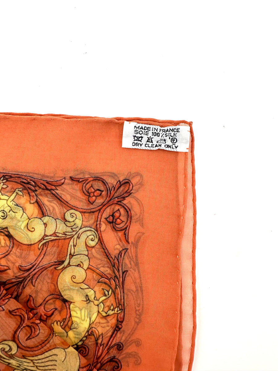 Vintage Hermès Dies et Hore Mousseline 45 Scarf