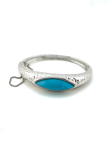 1960s Panetta Silver and Turquoise Bracelet