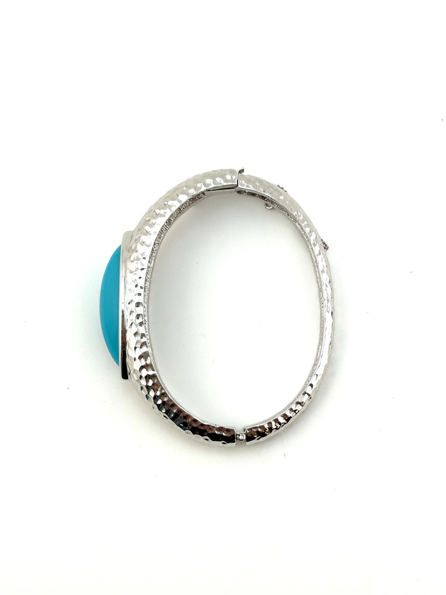 1960s Panetta Silver and Turquoise Bracelet