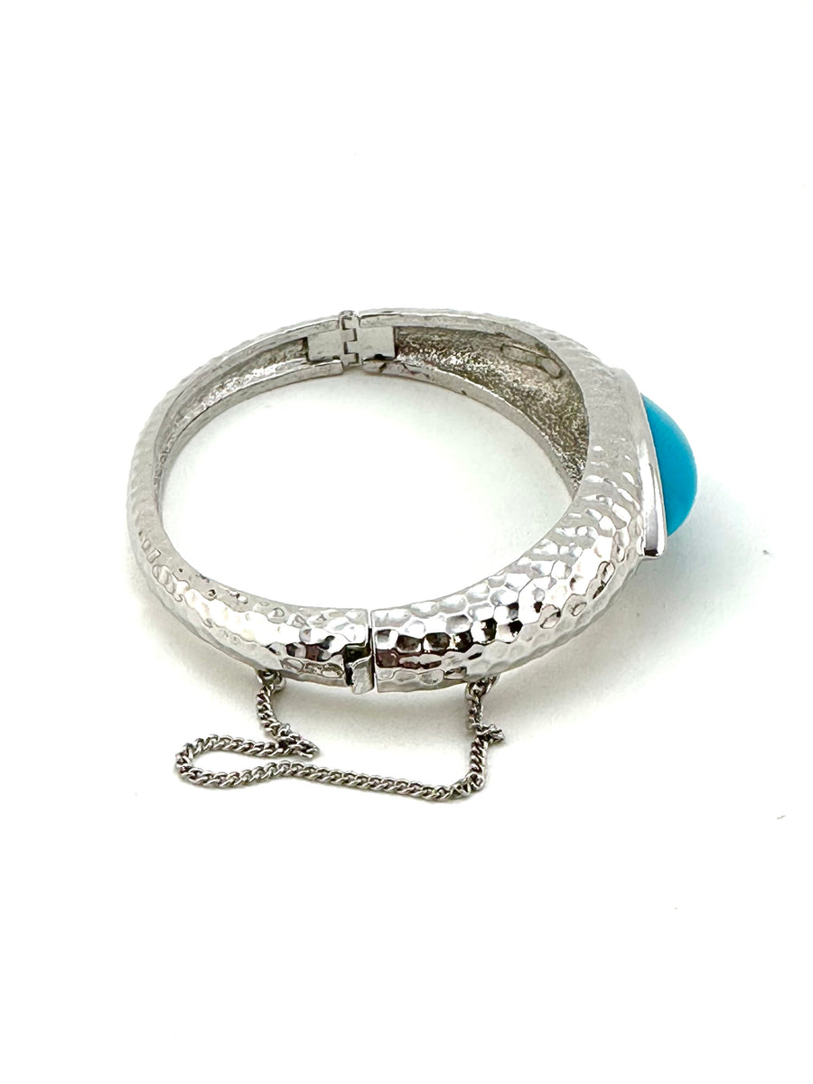 1960s Panetta Silver and Turquoise Bracelet