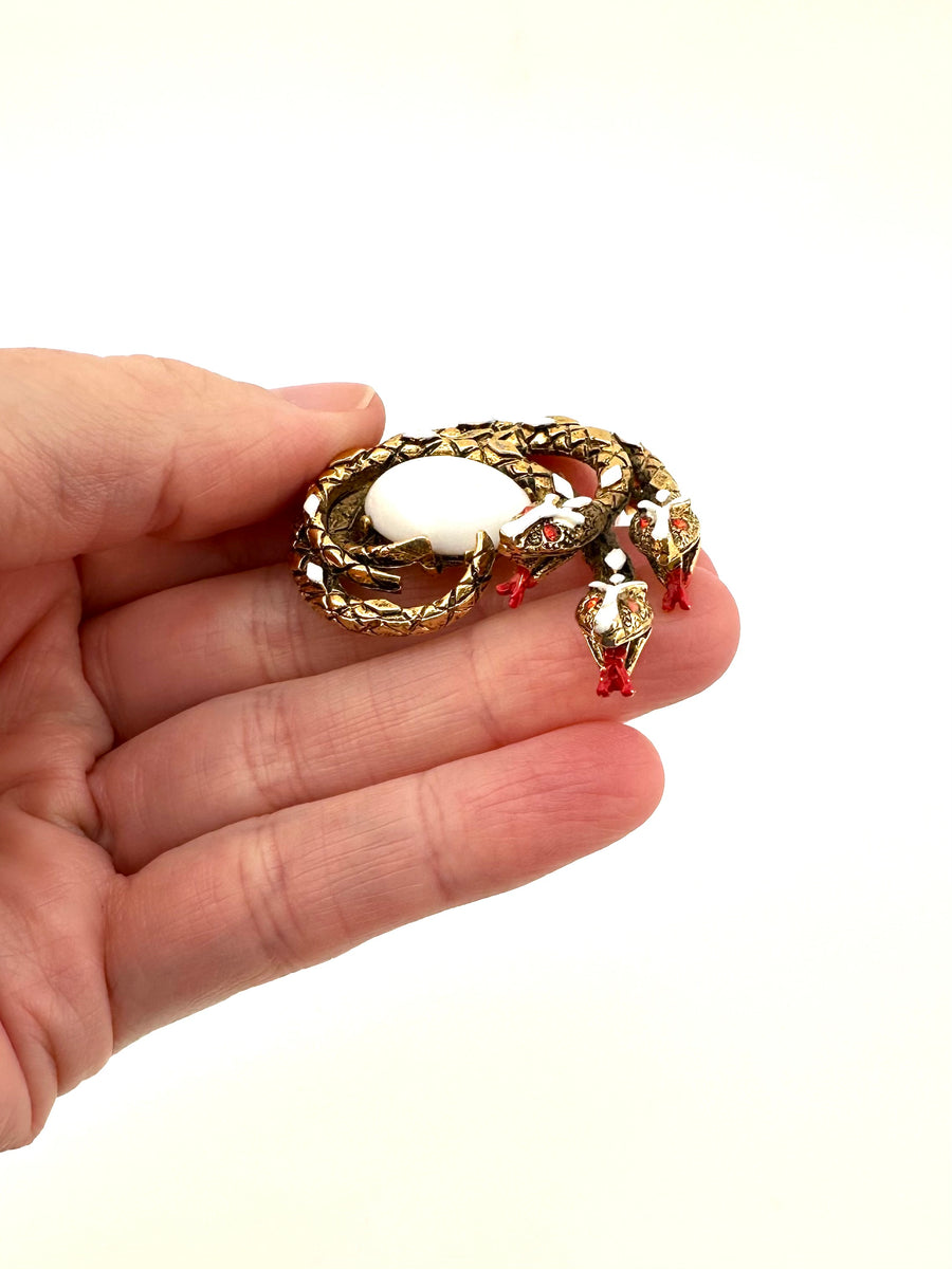 1960s Triple Snake Brooch