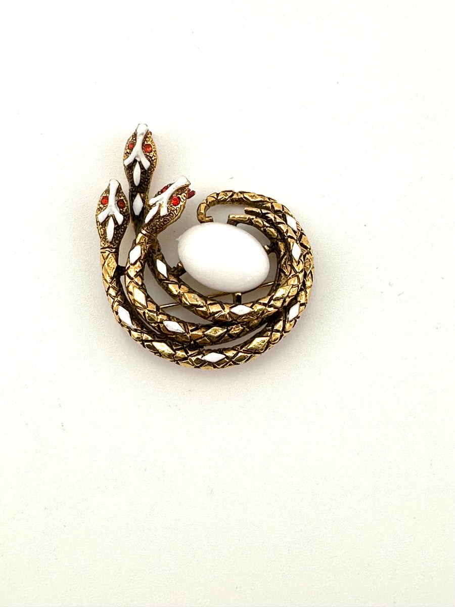 1960s Triple Snake Brooch