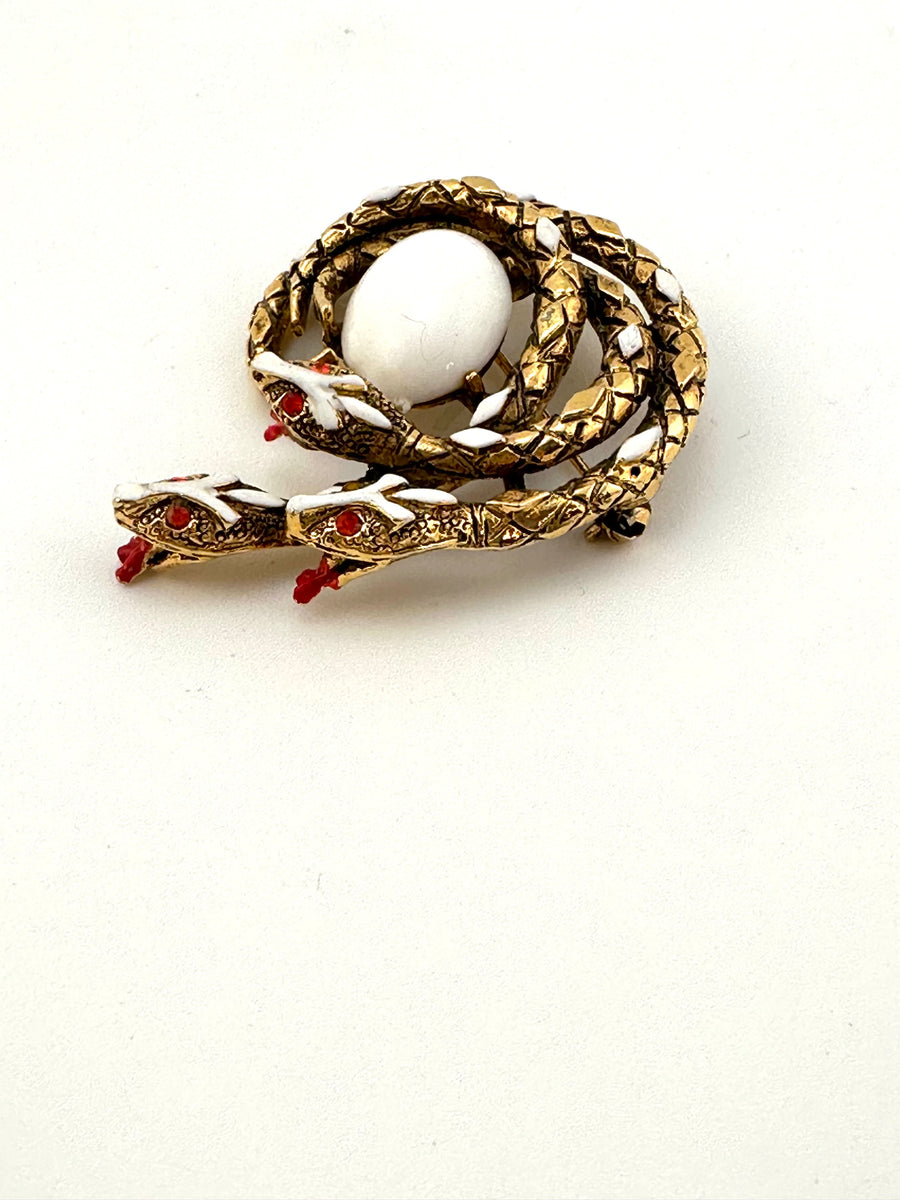 1960s Triple Snake Brooch