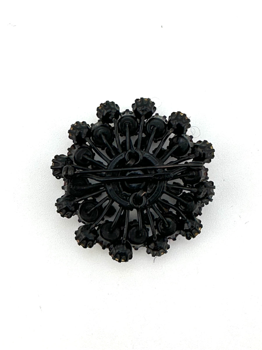 1950s Red and Crystal Brooch