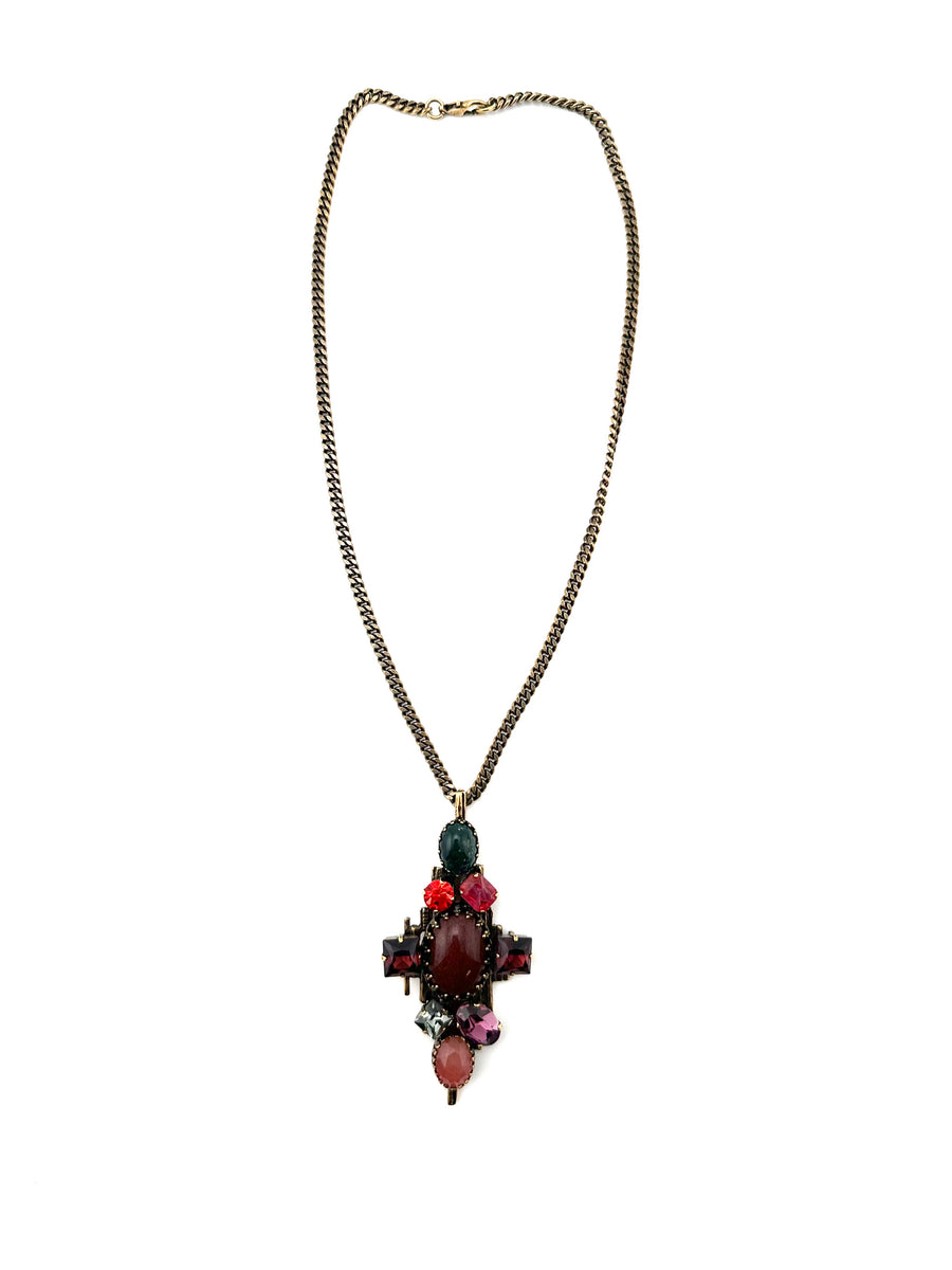 Vintage Emilio Pucci Jeweled Pendant Necklace