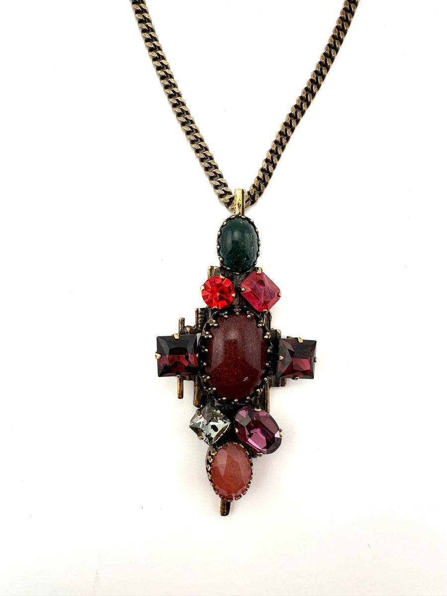 Vintage Emilio Pucci Jeweled Pendant Necklace