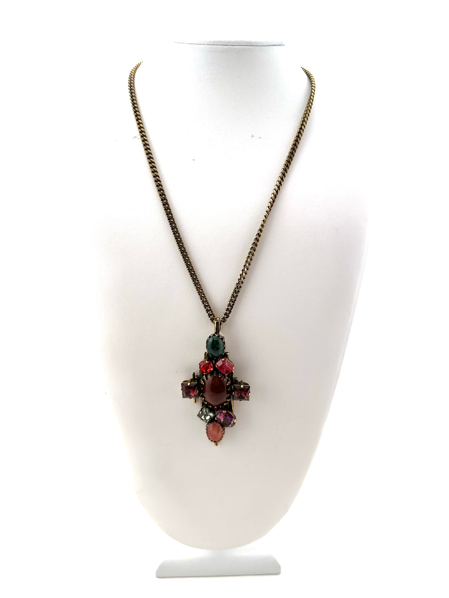 Vintage Emilio Pucci Jeweled Pendant Necklace