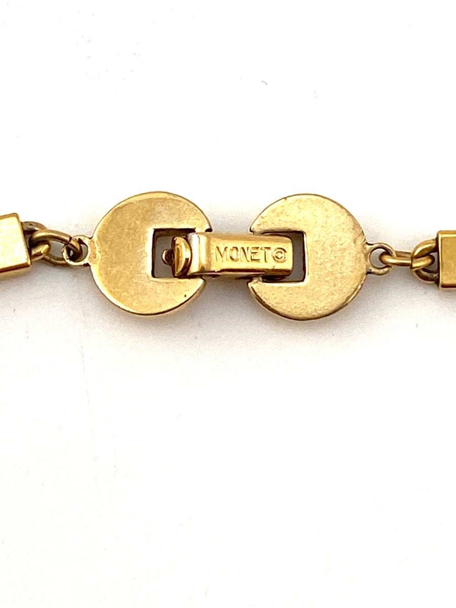 1970s Goldtone MOD Pendant Necklace