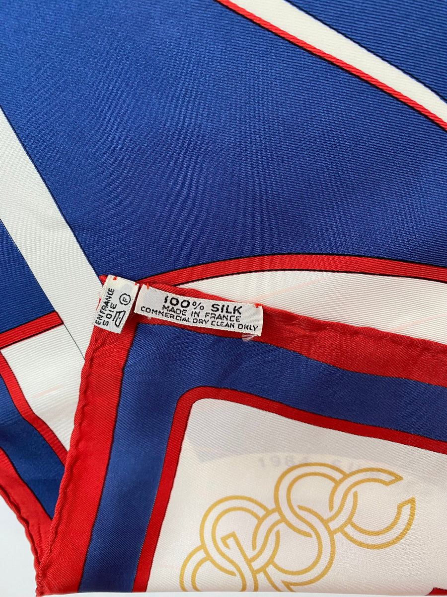 Hermès 1984 ABC Summer Olympics Scarf