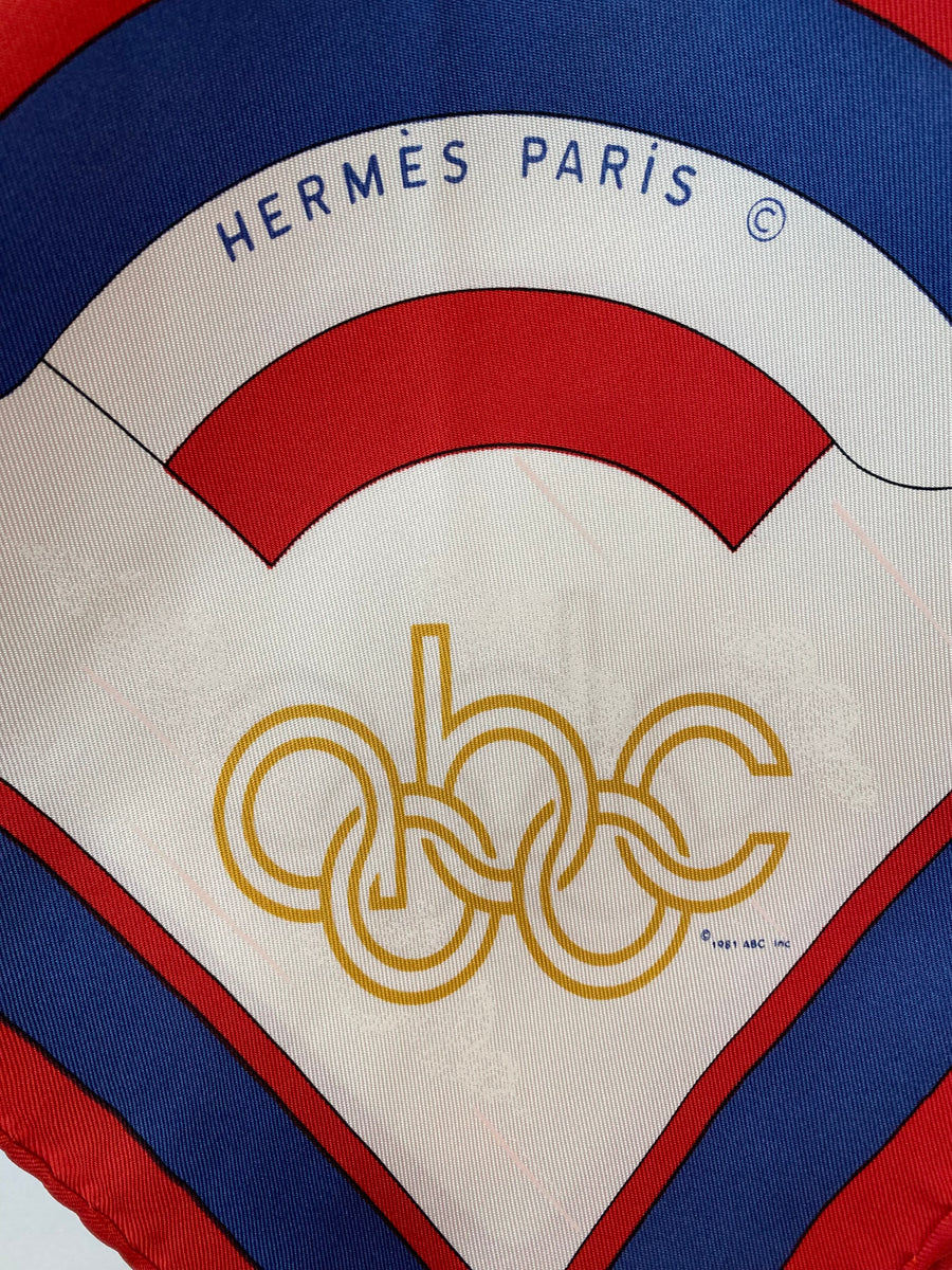 Hermès 1984 ABC Summer Olympics Scarf