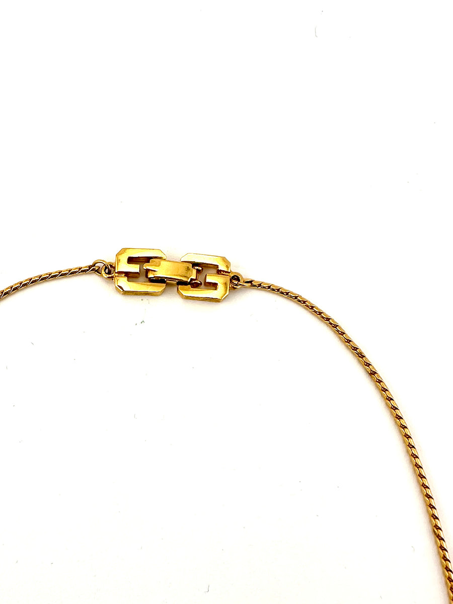 Vintage 1970s Givenchy Black and Shell Necklace – Ladybug Vintage