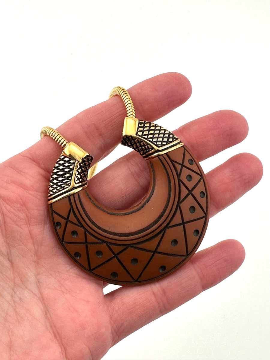 Vintage Givenchy Geometric Pendant Necklace 1977