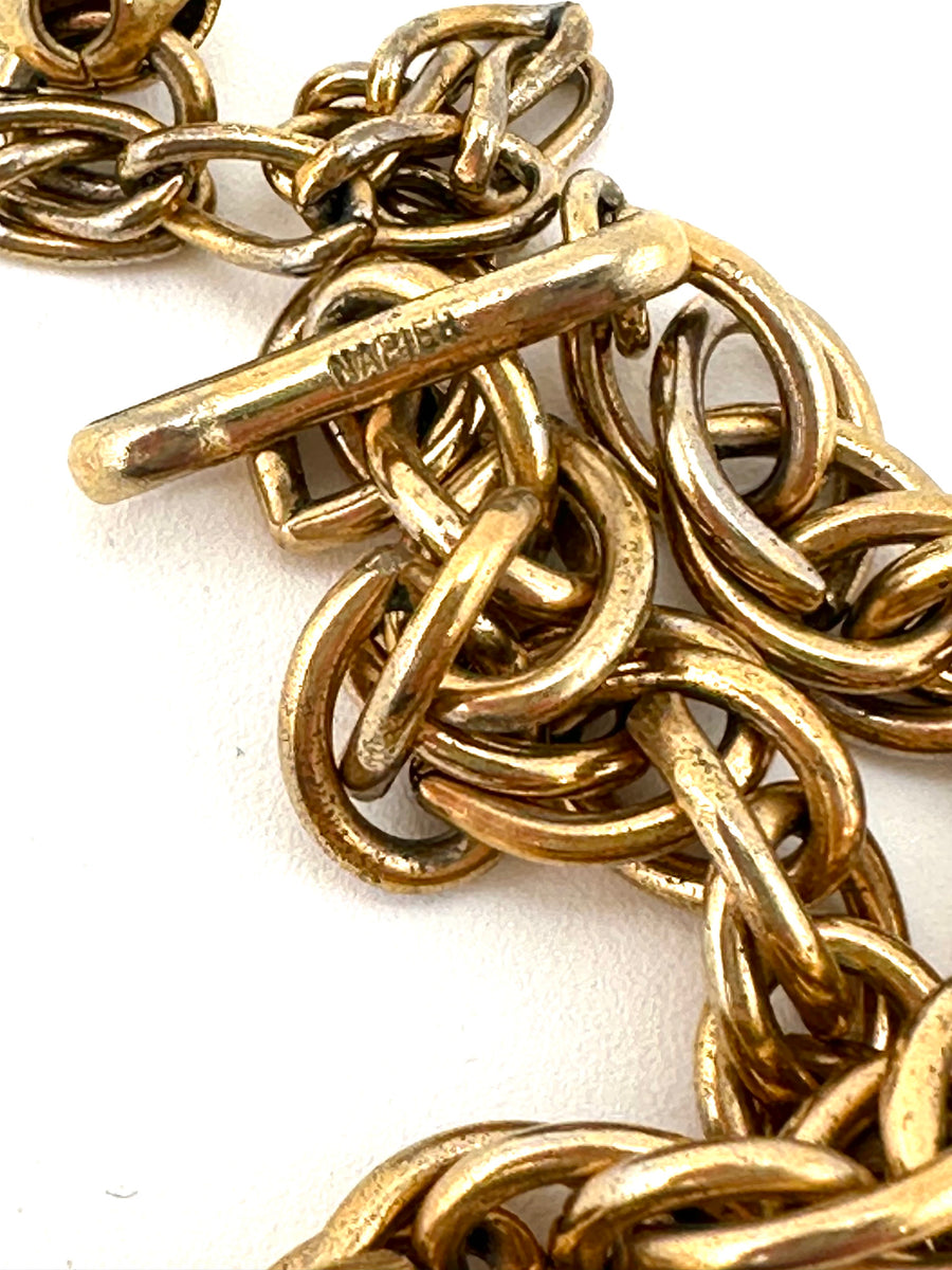 1950s Napier Brown 'Cumquat' Necklace