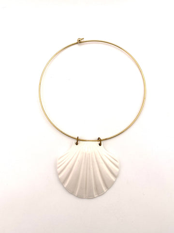 1970s Mimi di N Shell Pendant Necklace