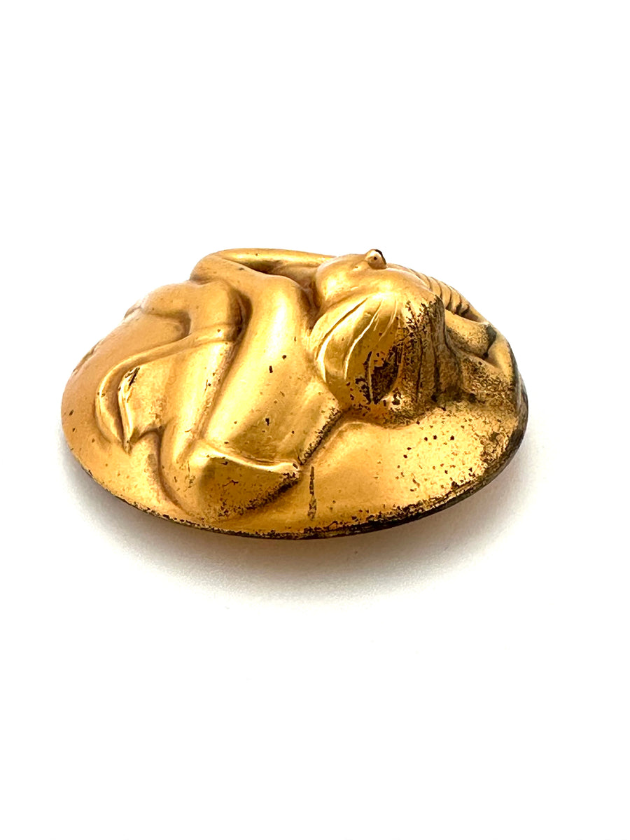 1940s Joseff of Hollywood Aquarius Zodiac Brooch