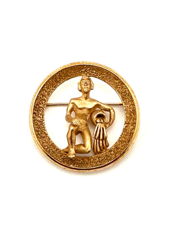 Trifari Aquarius Brooch 1950s