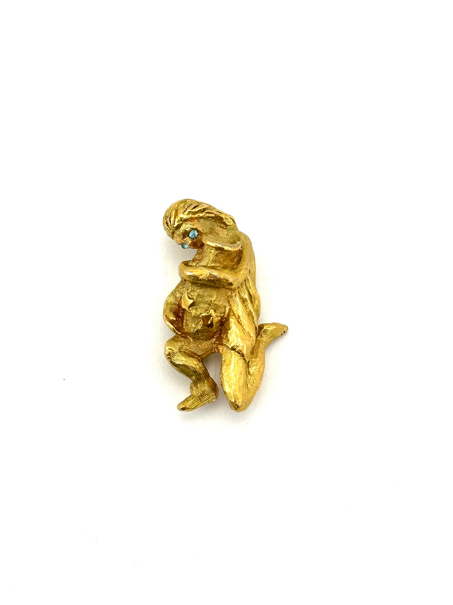 1960s Kenneth Jay Lane Aquarius Zodiac Brooch