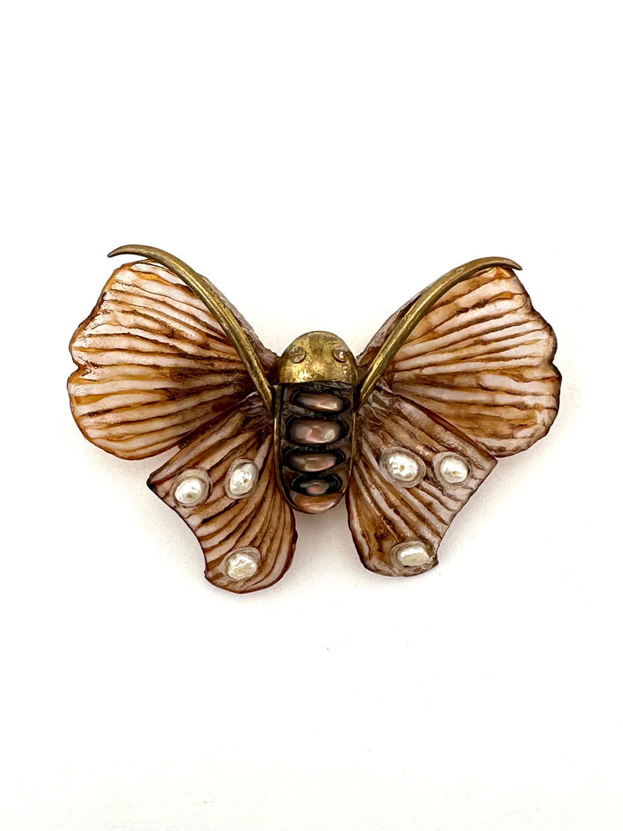 1990s Moth Brooch by Fabrice of Paris