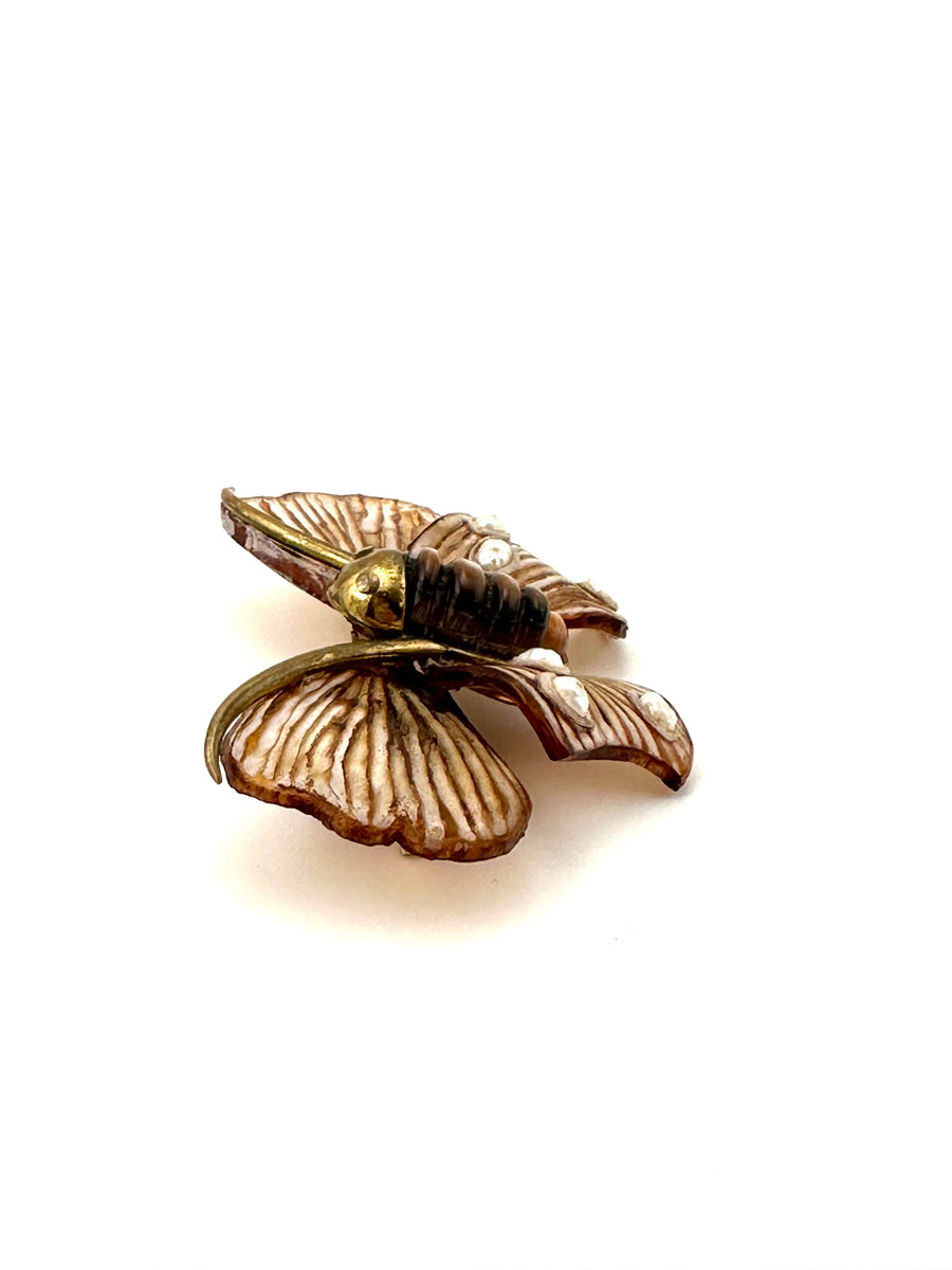 1990s Moth Brooch by Fabrice of Paris