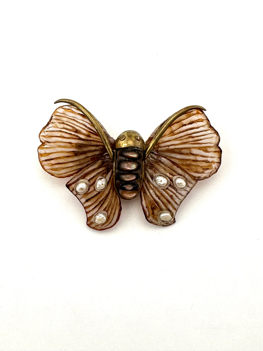 1990s Moth Brooch by Fabrice of Paris