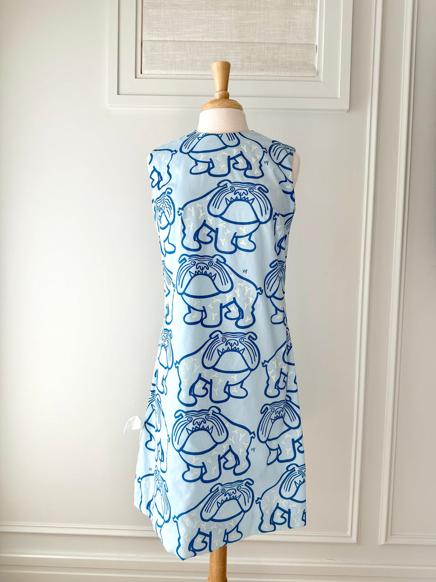 Vintage Vested Gentress Yale Bulldog Dress