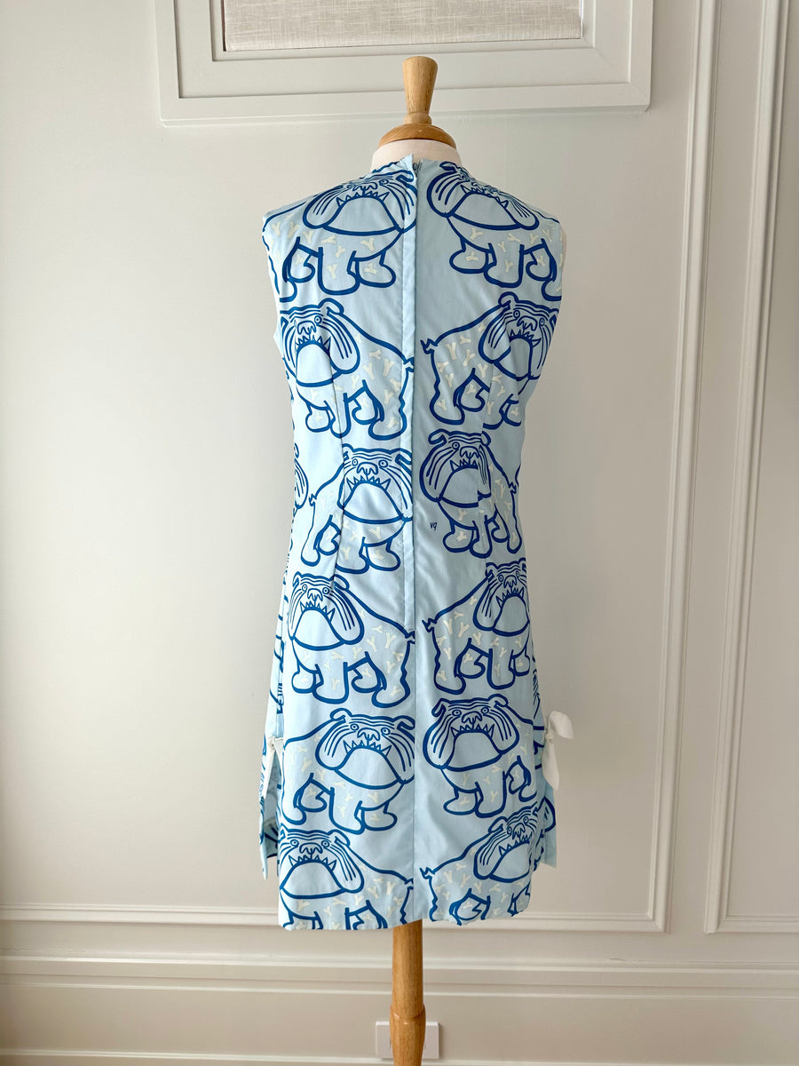 Vintage Vested Gentress Yale Bulldog Dress