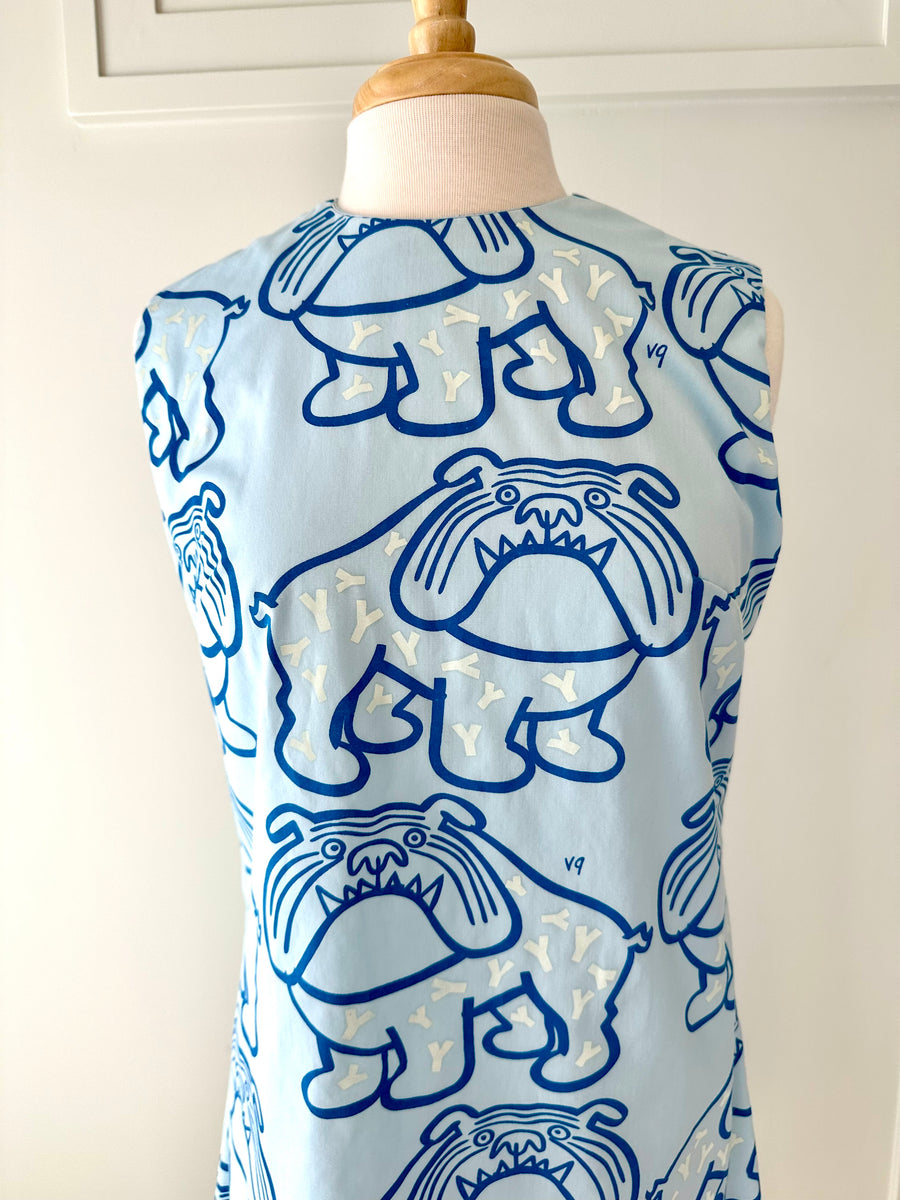 Vintage Vested Gentress Yale Bulldog Dress