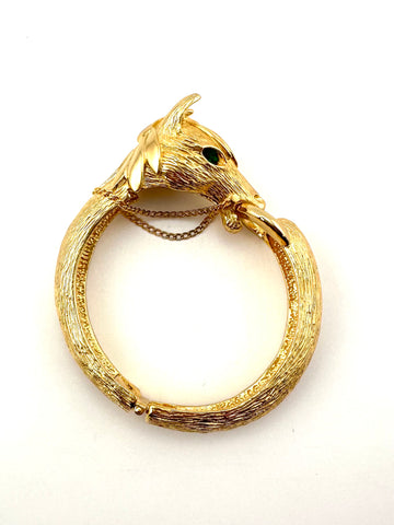 Vintage Castlecliff Horse Cuff Bracelet