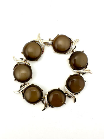 1950s Brown Lucite Necklace