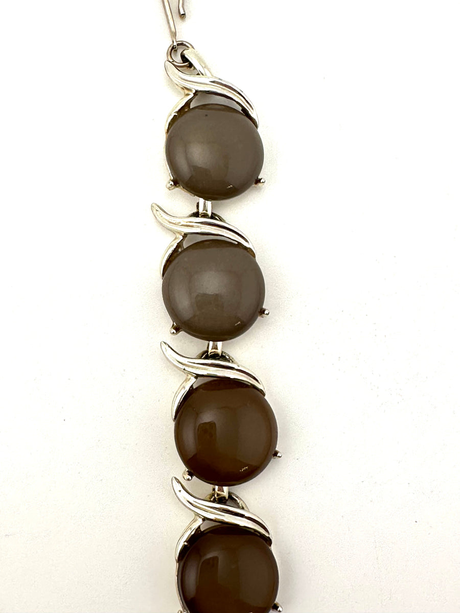 1950s Brown Lucite Necklace