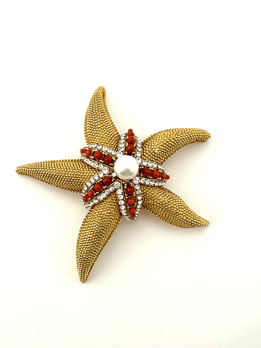 Vintage Barrera Starfish Brooch