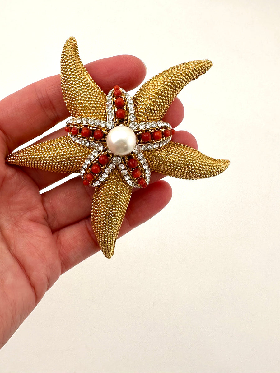 Vintage Barrera Starfish Brooch