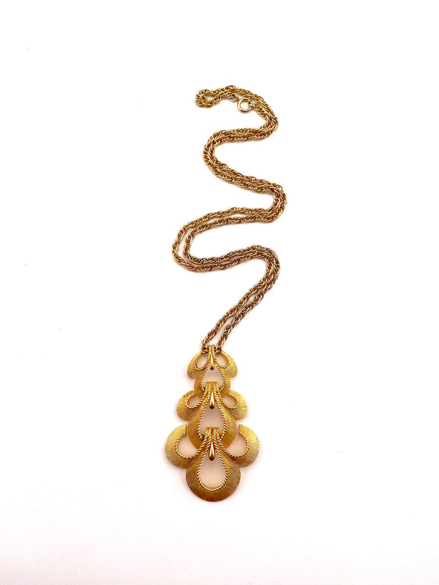 1960s Trifari Articulated Pendant Necklace