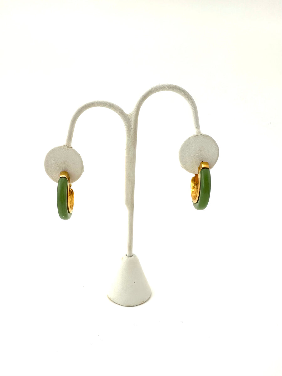 1960s Trifari Interchangeable Pierced Hoop Earrings Set Original Box