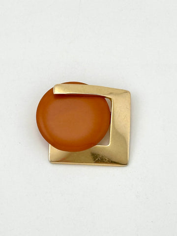 1970s Christian Dior Modernist Brooch