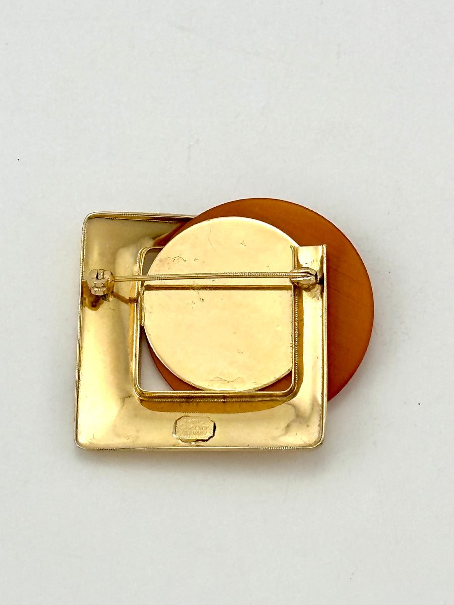 1970s Christian Dior Modernist Brooch