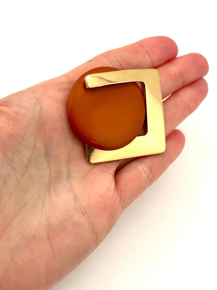 1970s Christian Dior Modernist Brooch