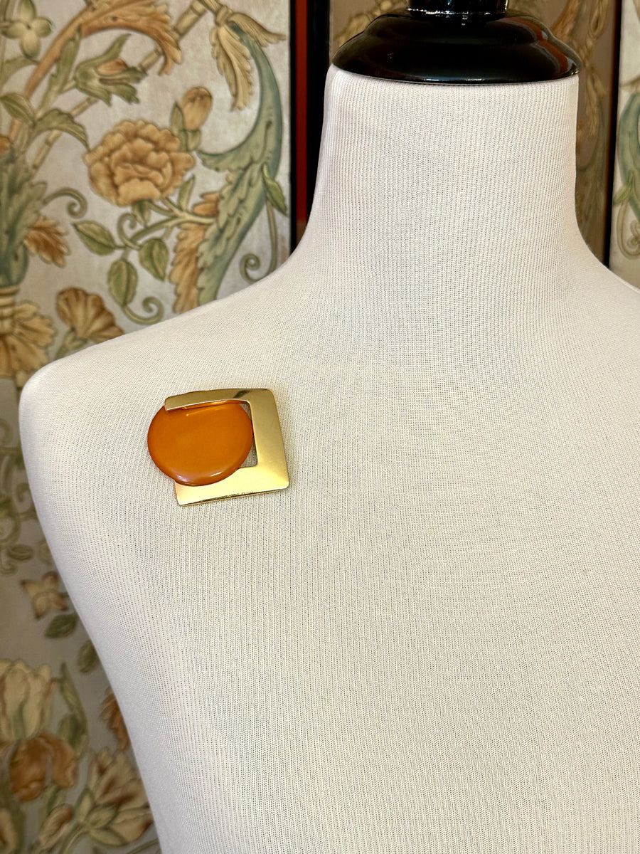 1970s Christian Dior Modernist Brooch