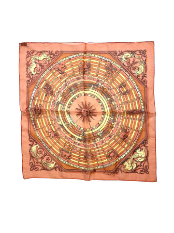 Vintage Hermès Dies et Hore Mousseline 45 Scarf