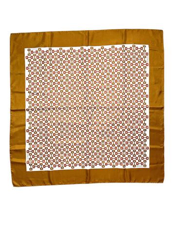 1970s Gucci Horsebit Pattern Scarf