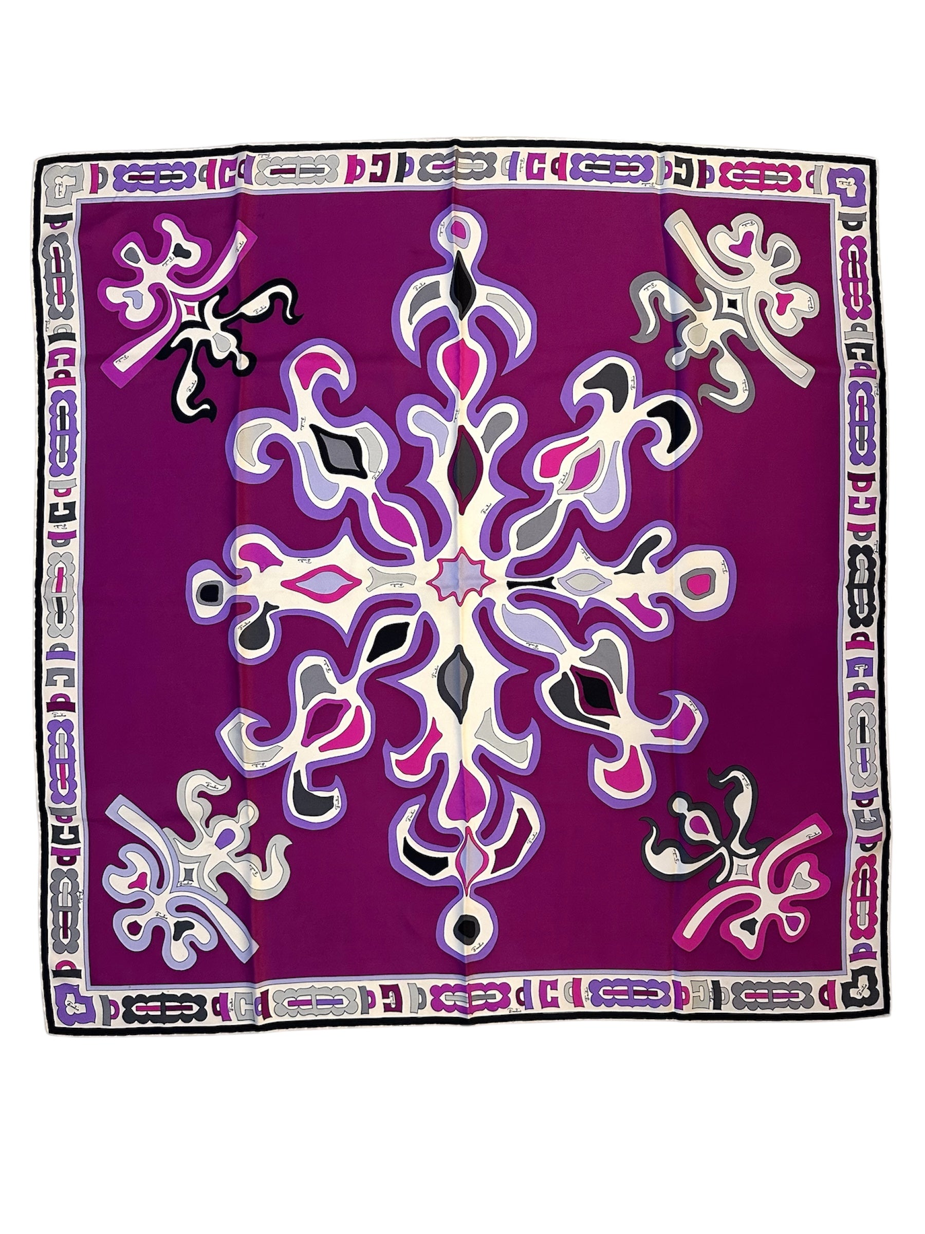 Vintage Emilio Pucci Purple Silk Scarf – Ladybug Vintage