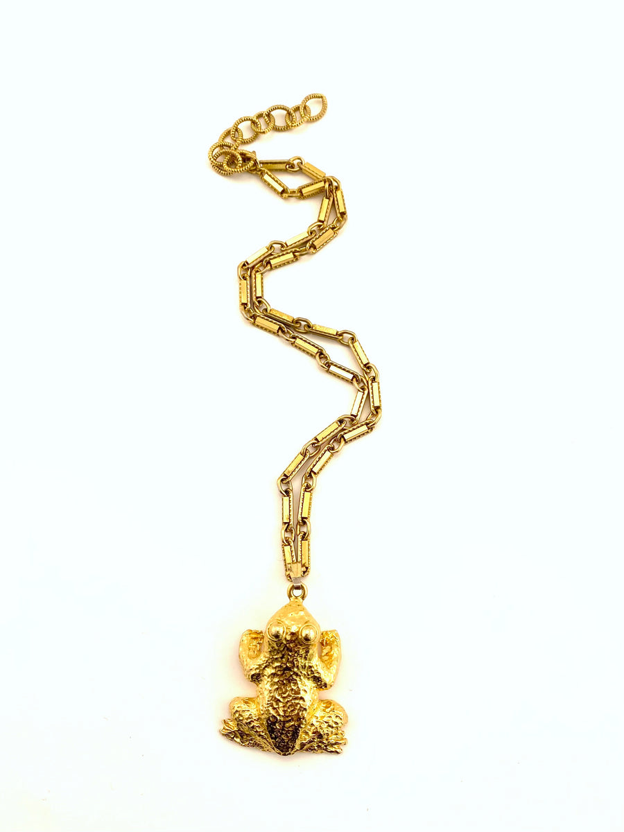 Mimi di N Frog Pendant Necklace 1972