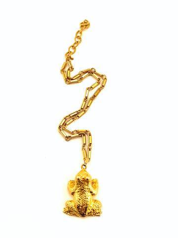 Mimi di N Frog Pendant Necklace 1972