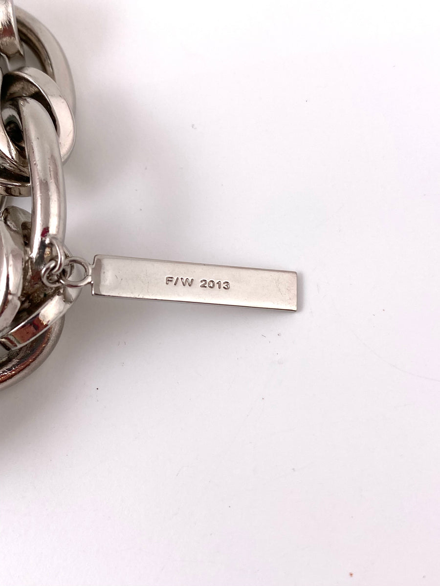 Silver-Tone Givenchy Choker Chain Necklace